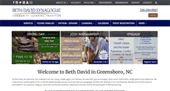 Desktop Screenshot of bethdavidsynagogue.org